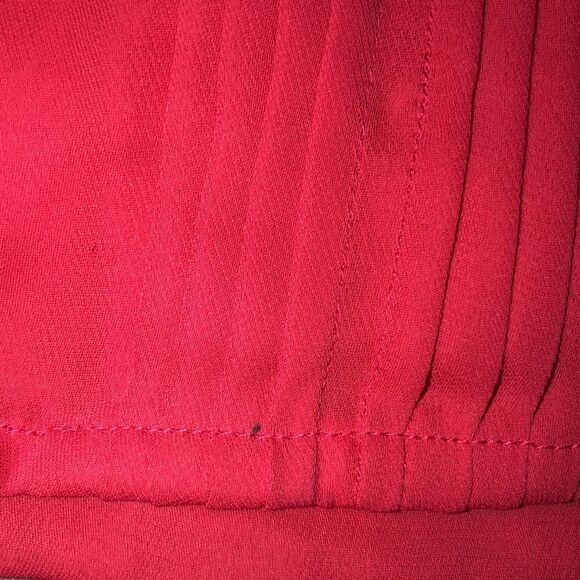 Banana Republic 14 Gorgeous Vibrant Red Sleeveless Blouse - Picture 13 of 14